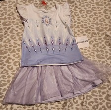 Girls 2pc Shirt  Skirt Set Frozen 2T