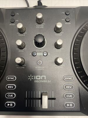 ION Discover DJ PC DJコントローラー DJミキサー 中古 Ion Discover DJ Computer DJ System Dual Turntable USB
