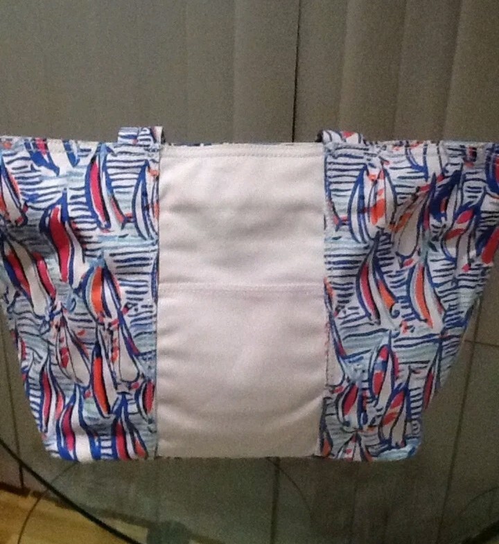 NWT Lilly Pulitzer Red Right Return Beach Tote And (2) Two Towels New RARE! HTF image 2
