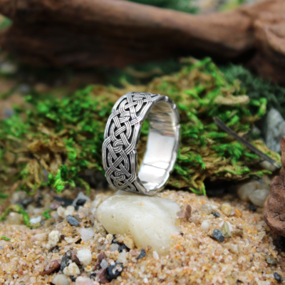 Mens Celtic Knot Ring - .925 Sterling Silver Celtic Knot Jewelry