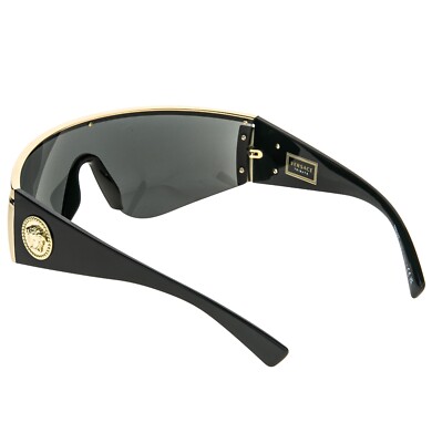 Versace VE2197 Men's Sunglasses - Gold Frame/Gray-Black Lens for
