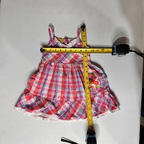 Vintage Strawberry Shortcake Dress Sz 2T Pink Red Plaid Logo Berry Y2K - Picture 7 of 9