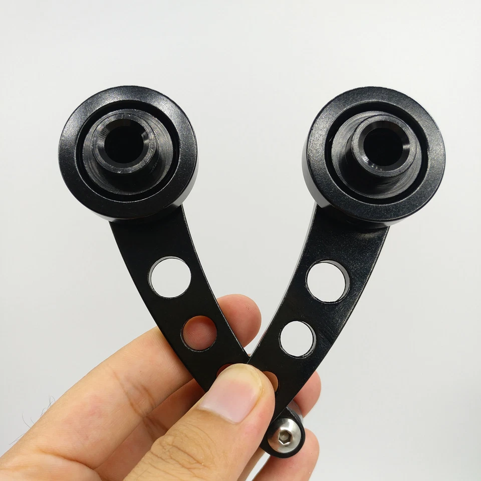 Black Universal Aluminum Car Interior Manual Door Window Winders Crank Handles - Изображение 4 из 4