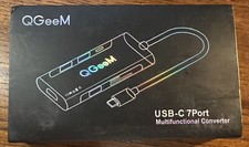 USB C Hub USB C Docking Station 7 in 1 Triple Display Type C Hub- F