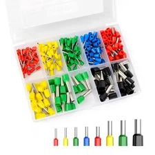260Pcs Wire Ferrules Terminals Kit AWG 22-8 Ferrule Crimping Tool Kit Wire En...