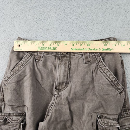 Lee Dungarees Cargo Shorts Boy's 14 Regular Brown Canvas Outdoor Skater Baggy - Picture 5 of 9