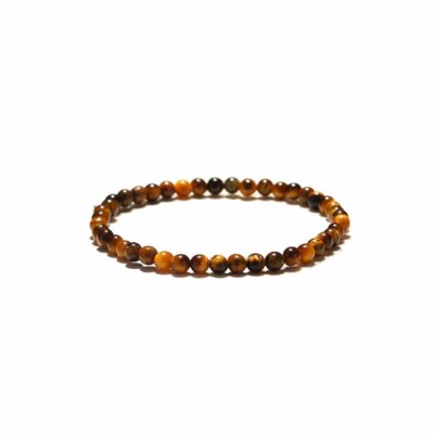 Tiger Eye Bracelet 4mm Men Women Handmade Natural Stone Tiger Eye Beads Bracelet
