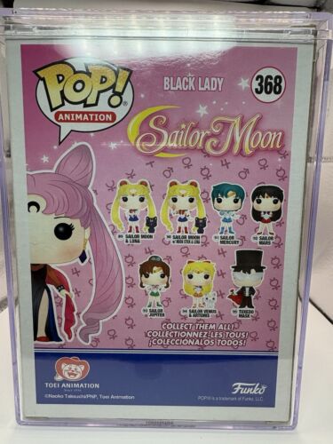 Funko Pop! Sailor Moon Black Lady #368 2018 SDCC Firmado Doble Cotización ¡Sandy Fox! - Imagen 4 de 13