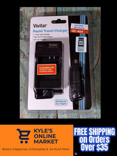 Vivitar Rapid Travel Charger - 100-240V Worldwide QC-404 with Euro Adapter - NEW