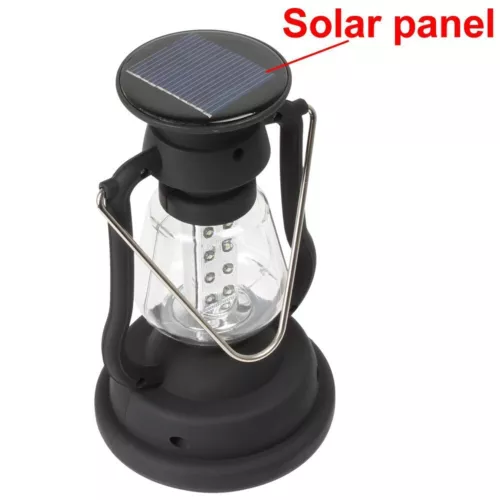LED Solarleuchte Camping Lampe USB Aufladbar Laterne Akku Zelt Licht Outdoor NEU - Bild 9 von 9
