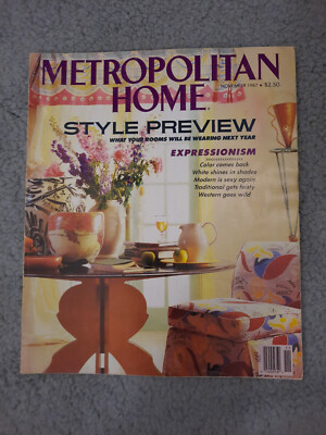 Metropolitan Home Magazine, November 1987: Style Preview, Expressionism