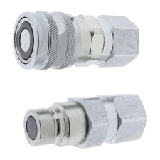 Hydraulic Flat Face Coupler Kit AT312470 KV14216 for John Deere 240 328 318D 320