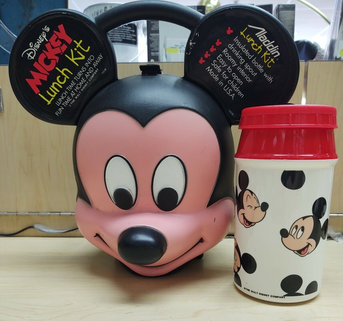 Aladdin Mickey Lunch Kit ミッキーマウス 1980年代