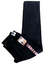 Riders By Lee Womens Black Jeans Relaxed Stretch Size 16 M Pockets NOS