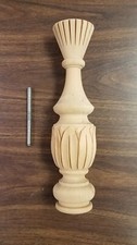 Wooden Finial - Hand Carved - Solid Cherry