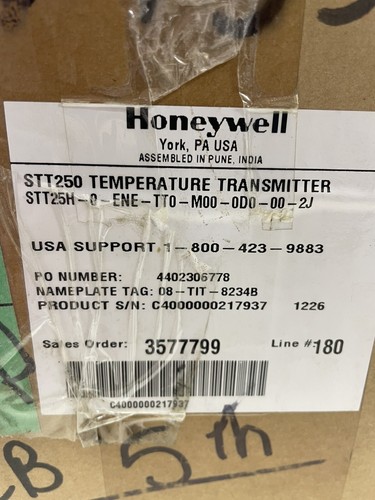 Honeywell Temperature Transmitter STT25H-0-ENE-TT0-M00-0D0-00-2J - Picture 7 of 7
