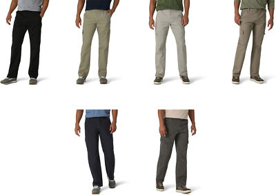 Wrangler Authentics Relaxed Fit Stretch Cargo Broek voor heren, Travertijn Ripstop, 36W / 30L