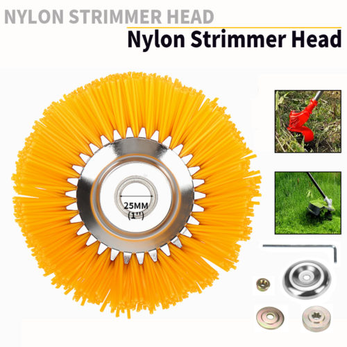 1Pc 8 Inch Nylon Lawn Grass Strimmer Head Trimmer Brush Wheel For Cutter Garden - Picture 1 of 6