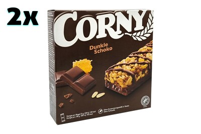 2x/4x boxes genuine CORNY Dark Choc cereal granola bars   tracked shipping  