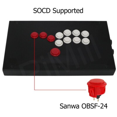 RAC-J800B All Buttons Arcade Joystick Fight Stick For PS4/PS3/PC