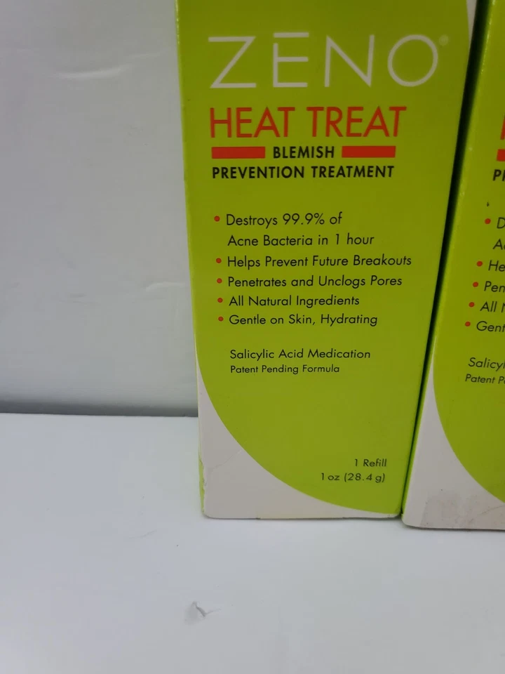 (2) Recargas de tratamiento térmico para tratamiento de acné Zeno 1 oz tratamiento de manchas - Nuevo Foto 2 de 4