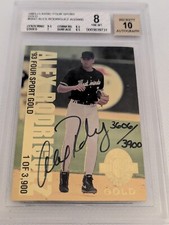 1993 ALEX RODRIGUEZ CLASSIC FOUR SPORT GOLD #3606/3900 BGS 8 NM-MT AUTO 10