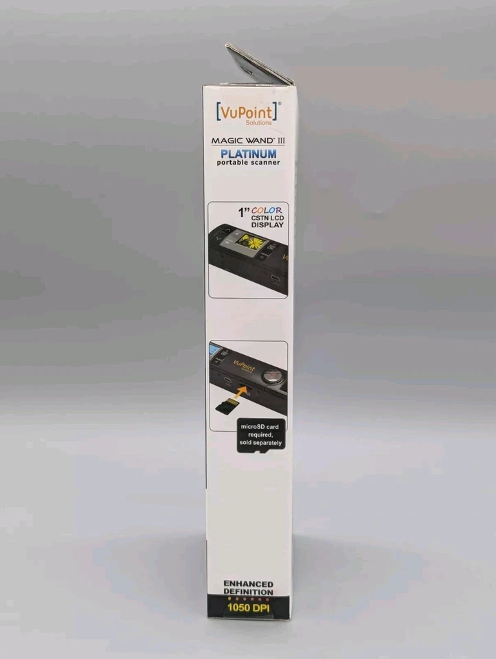 VuPoint Magic Wand III 3 Platinum Portable Scanner ST442PE In Box - Image 2 of 4