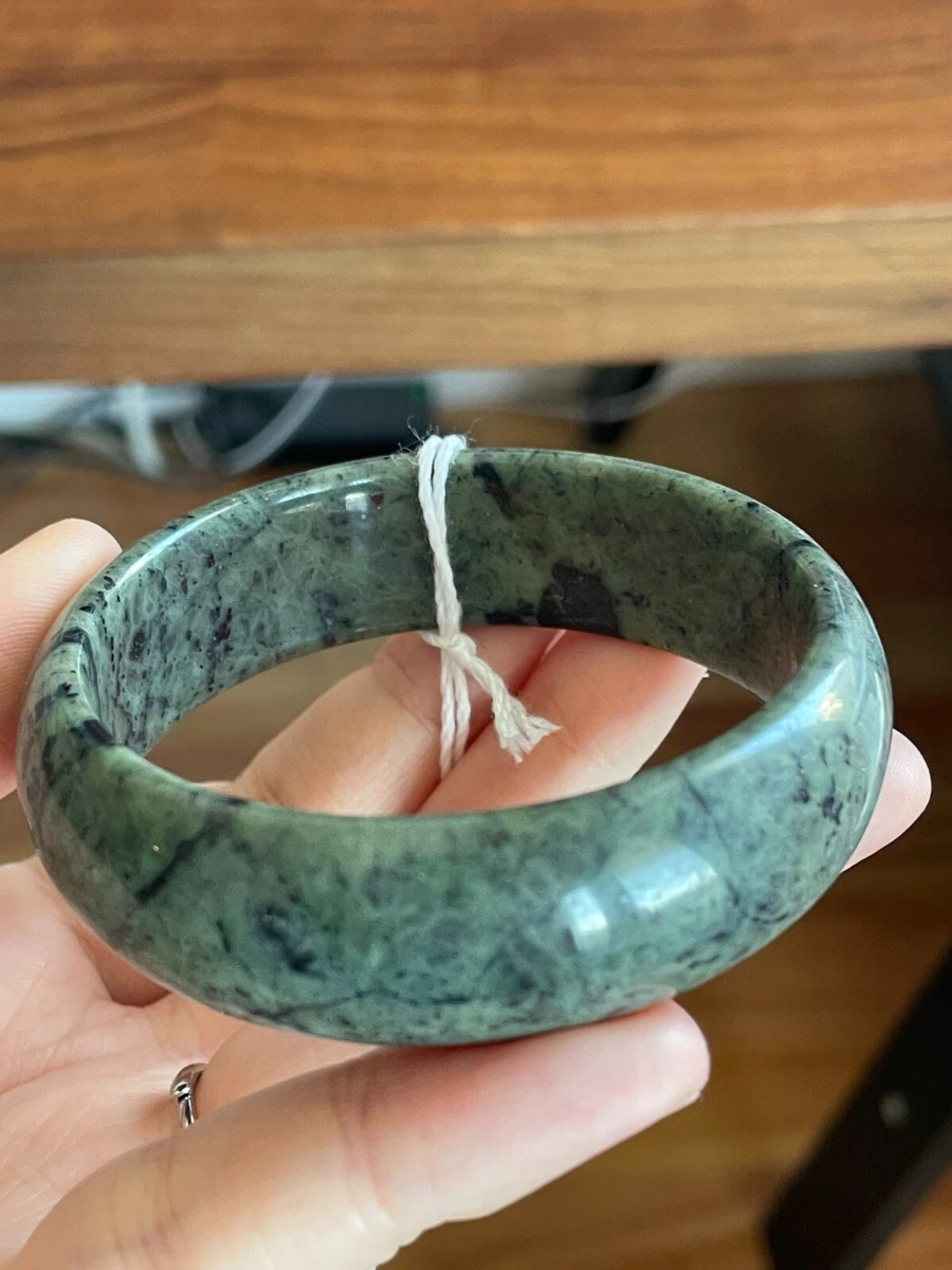 Untreated on sale jade bangle