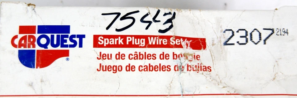Juego de cables de bujía 2307 CarQuest para 93-00 Chevy/Geo/Pontiac 7543 Foto 4 de 4