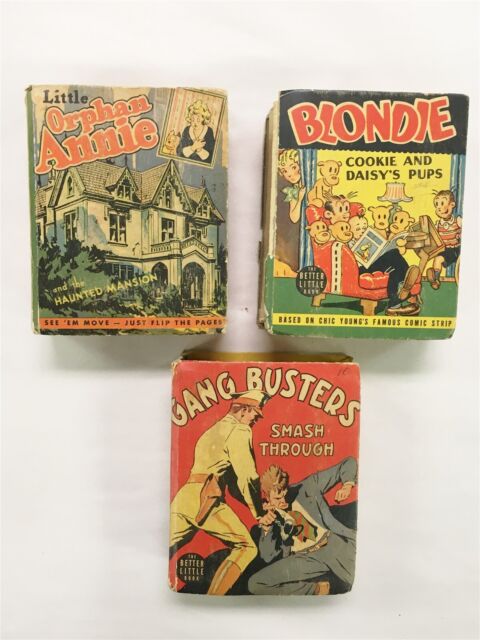 1930s BIG LITTLE BOOKS ORPHAN ANNIE BLONDIE & GANGBUSTERS LOT #2
