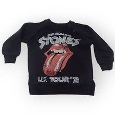 The Rolling Stones Baby Sweatshirt 12 months Black Logo