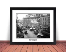 Framed 1929 WRIGLEY FIELD World Series Photo Picture CHICAGO CUBS 8x10 11x14 SC2