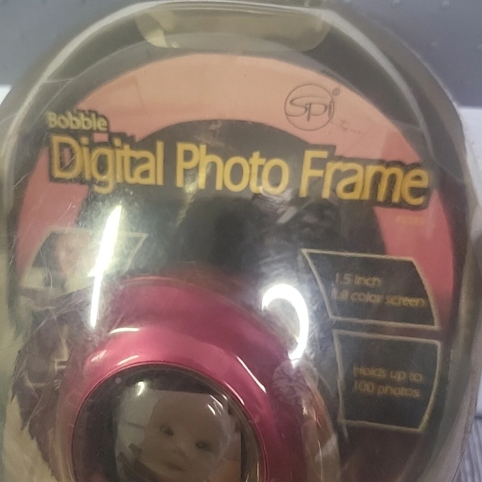 Pink Bobble Digital Photo Frame by SPI 1.5 in. Windows/Mac Holds 100 Photos! NEW - Image 4 of 4