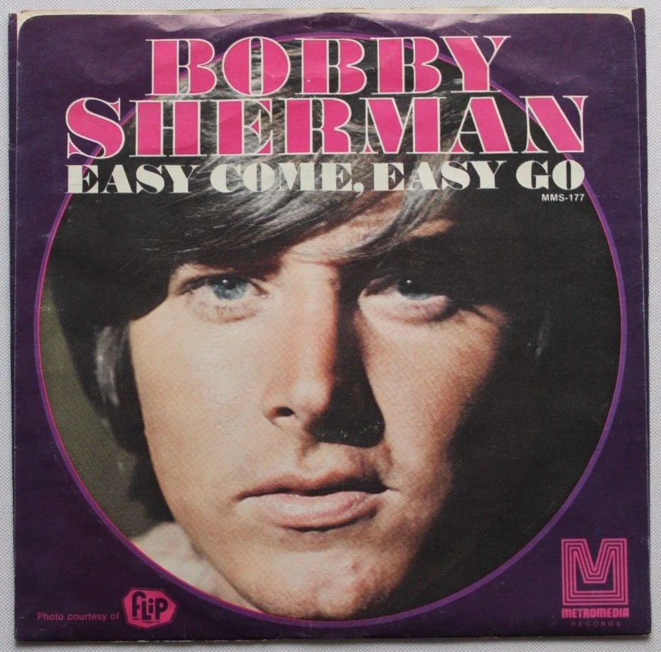 BOBBY SHERMAN EASY COME EASY GO / JULY SEVENTEEN 45 7" VINYL RECORD & PIC SLEEVE Foto 2 de 2