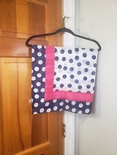 Vintage Color Trend Women's Polyester Polka Dot Scarf 30" X 30" Made in Italy