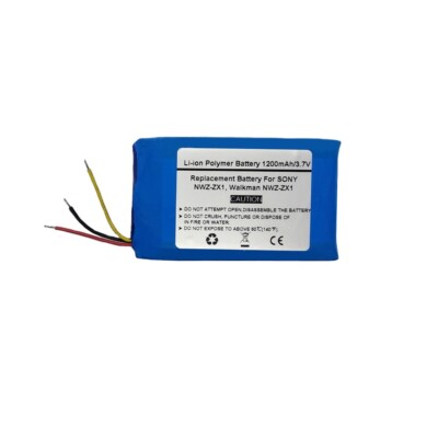 1200mAh/3.7V Replacement Battery for Sony NWZ-ZX1, Walkman NWZ-ZX1