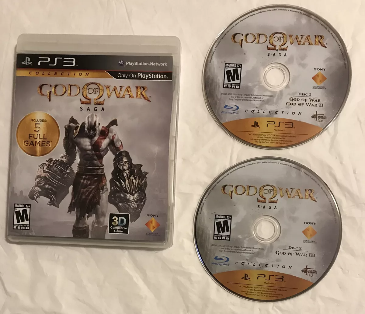  PS3 God of War: Saga Collection - 2 Disc : Sony Computer  Entertainme: Video Games