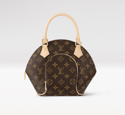 New Louis Vuitton Ellipse Satchel PM Brown Leather/Canvas