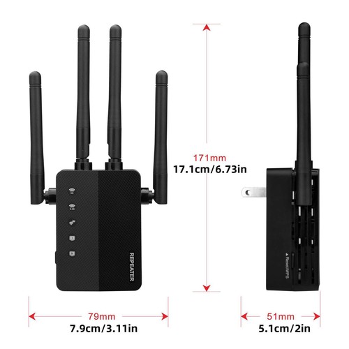 1 x WiFi Extender Signal Coverage Booster Compatible For Linux Easy To Setup - Photo 15/15