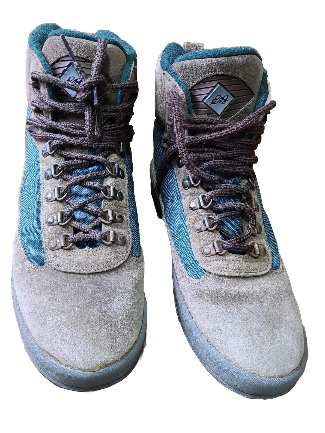 EDDIE BAUER MEN'S HIKING BOOTS SNOW TREKKER THINSULATE BROWN/GREEN LEATHER 11