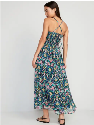 black maxi dress for wedding Crystal-embellished satin maxi dress with cutout 44 (FR) / Black