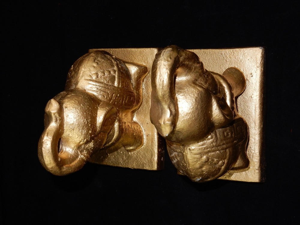 Cast Iron Elephant Bookends Doorstop - Thumbnail 2