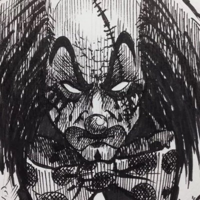 Carte GPK Sketch Art Clownin' Clyde / Eyed Ivan - Dessin Original Signé Nicholas Price