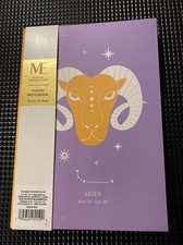    Modern Expressions Zodiac Notebook Journal 80 Lined Pages -  ARIES