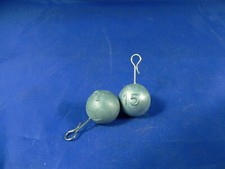 2 Piombi da pesca a sfera sgancio rapido pesca trota torrente pesca in buca mare