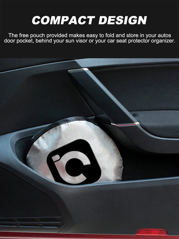 Автомобильный козырек на лобовое стекло солнцезащитный козырек сделанный на заказ солнцезащитный козырек с сумкой для Hummer H2 03-07 - Изображение 3 из 4