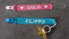 portaciuccio nastro personalizzato con nome