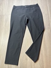 Eileen Fisher Womens Large L Pants Gray Pull On Viscose Jersey Crepe 36x29