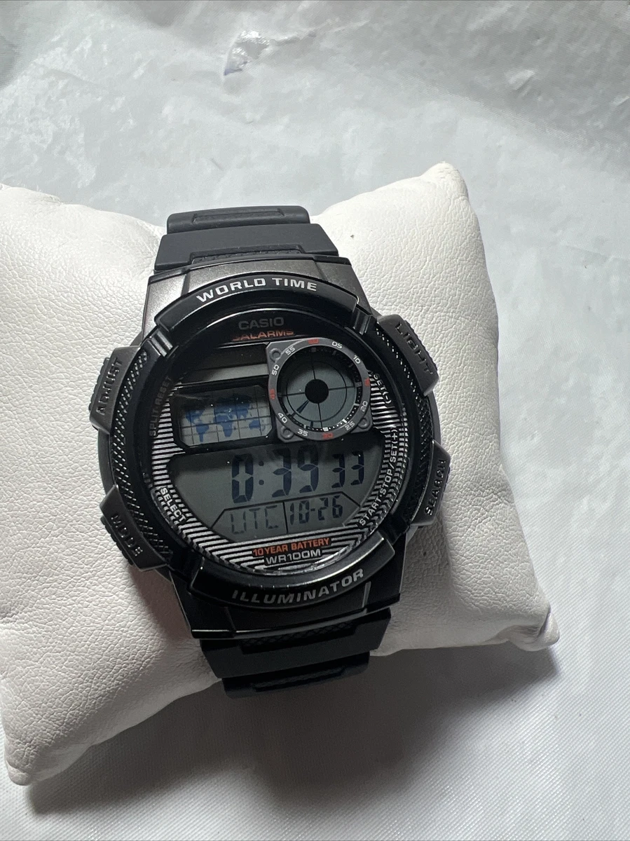 Casio world time clearance wr100m