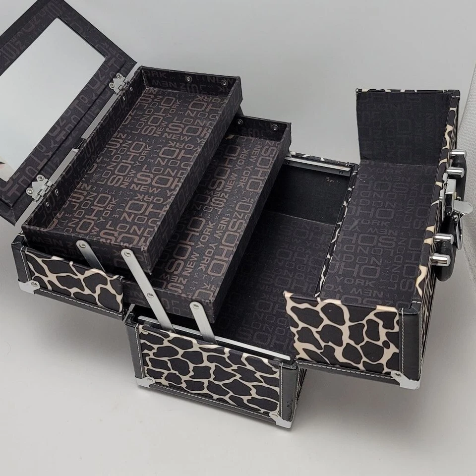 London SOHO Нью-Йорк черный и белый жираф печать макияж поезд жесткий чехол коробка - Изображение 2 из 4